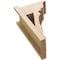 Ekena Millwork 7 1/2-in W x 12-in D x 20-in H Balboa Trad Rough Cedar Woodgrain TimberThane Outlooker, Primed Tan OUTUR075X12X20BOA04RCPR - alternate 4